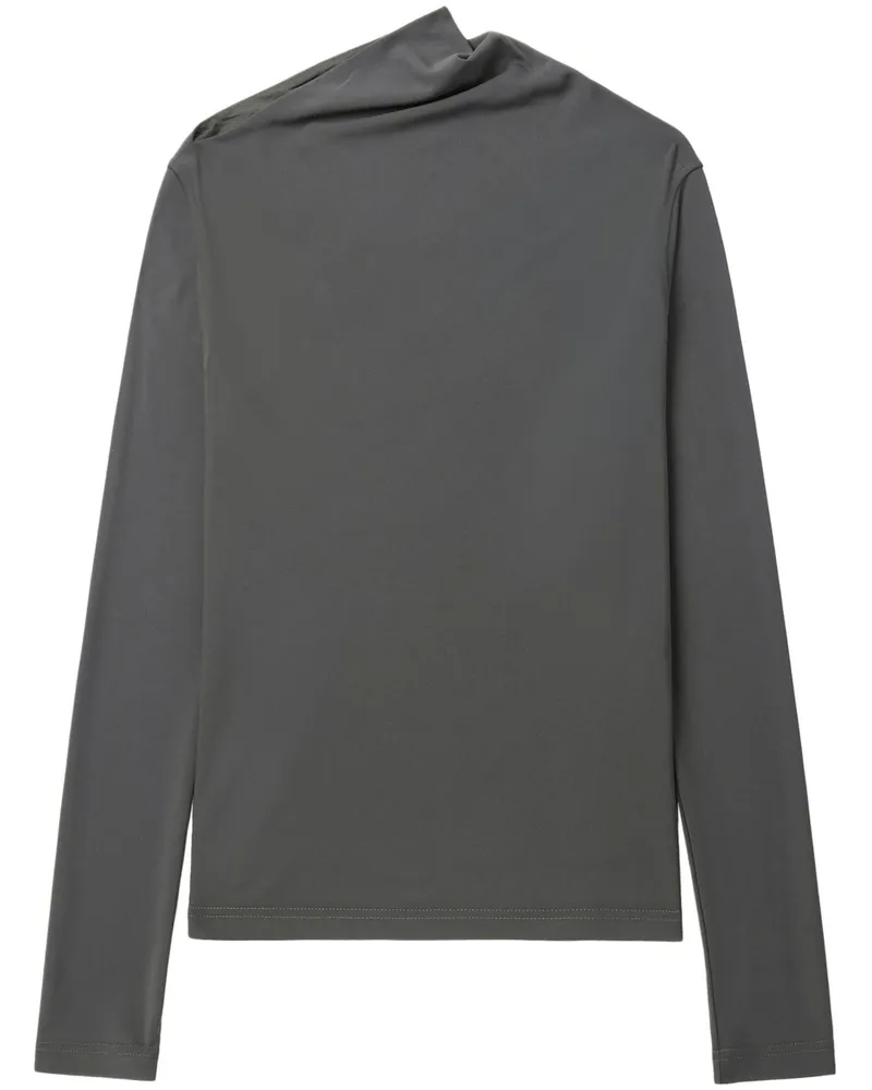 Totême Drapiertes Top - Grau Grau