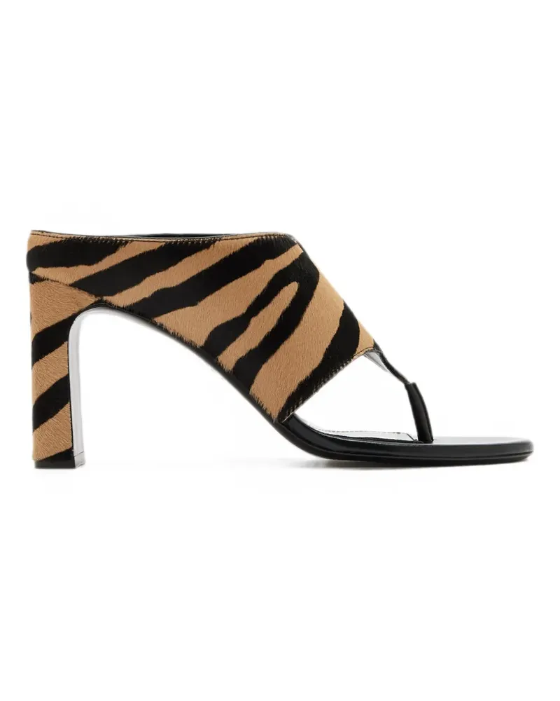 Stuart Weitzman Sandalen mit Tiger-Print - Nude Nude