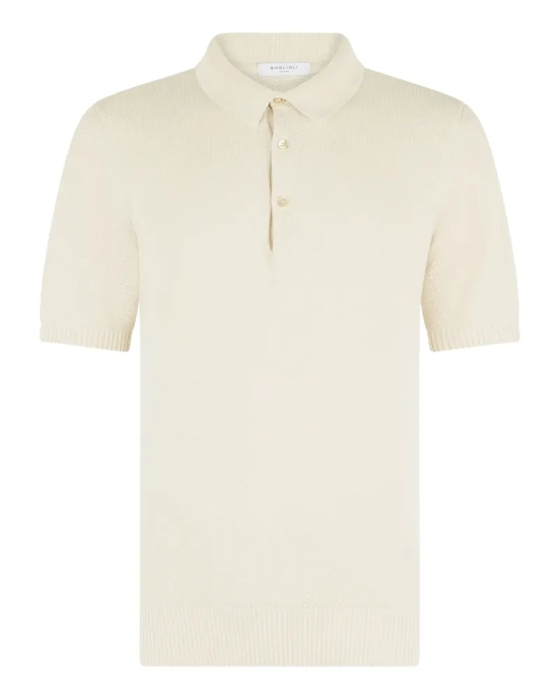 Boglioli Klassisches Poloshirt - Weiß Weiß