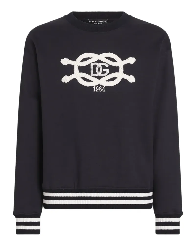 Dolce & Gabbana Sweatshirt mit Stickerei - Blau Blau