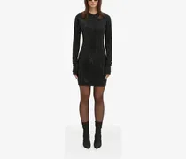 Minikleid mit Strass - Schwarz