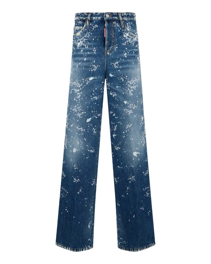 Dsquared2 Jeans mit Schneeflocken-Waschung - Blau Blau
