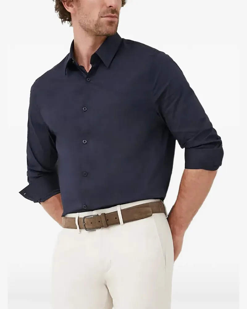 Guess Schmales Hemd - Blau Blau