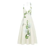 Midikleid mit Print - Nude