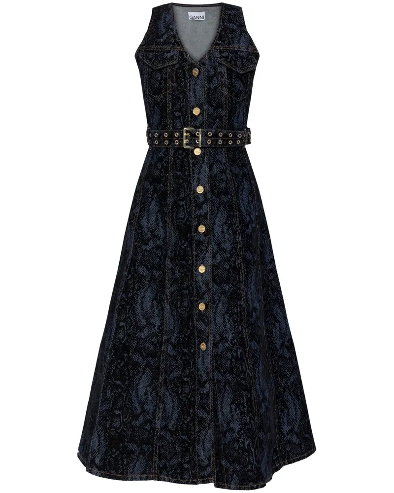 Ganni Kleid - Blau Blau