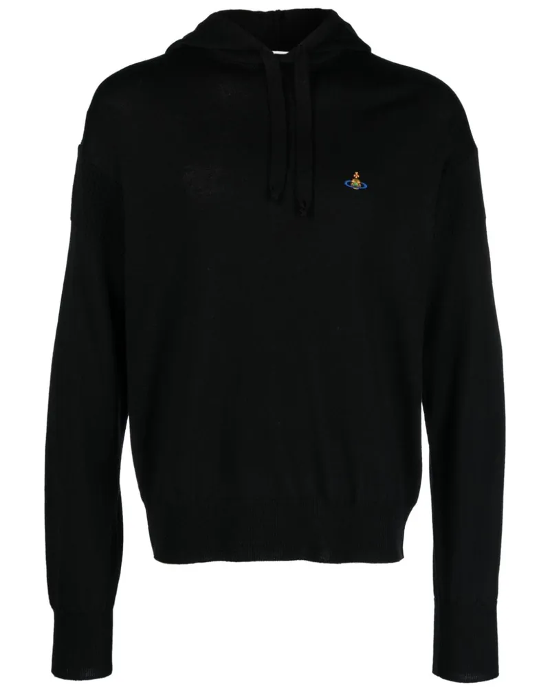 Vivienne Westwood Hoodie mit Orb-Stickerei - Schwarz Schwarz