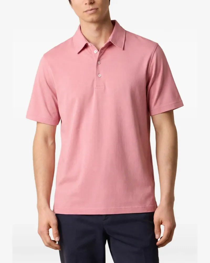 Brooks Brothers Poloshirt aus Jersey - Rosa Rosa