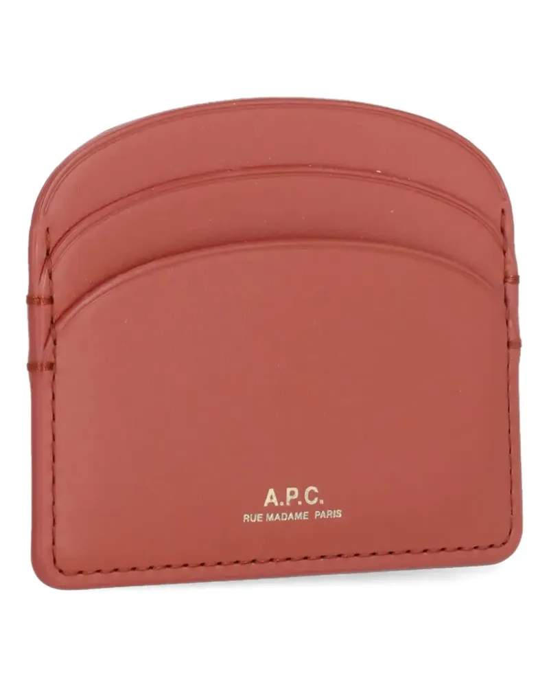 A.P.C. Demi Lune Kartenetui - Rot Rot