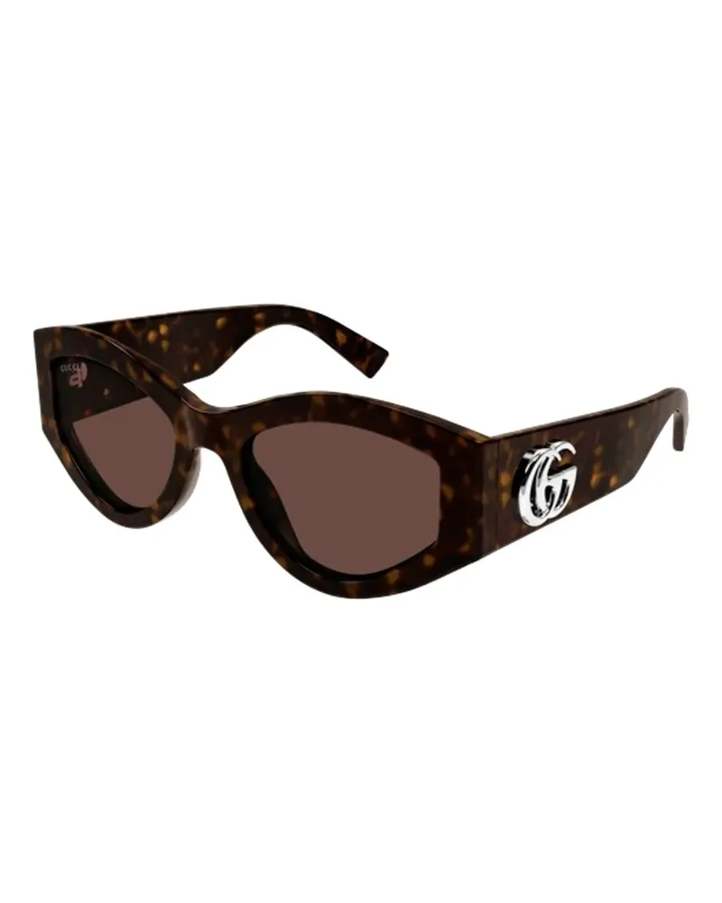 Gucci cat-eye frame sunglasses - Schwarz Schwarz
