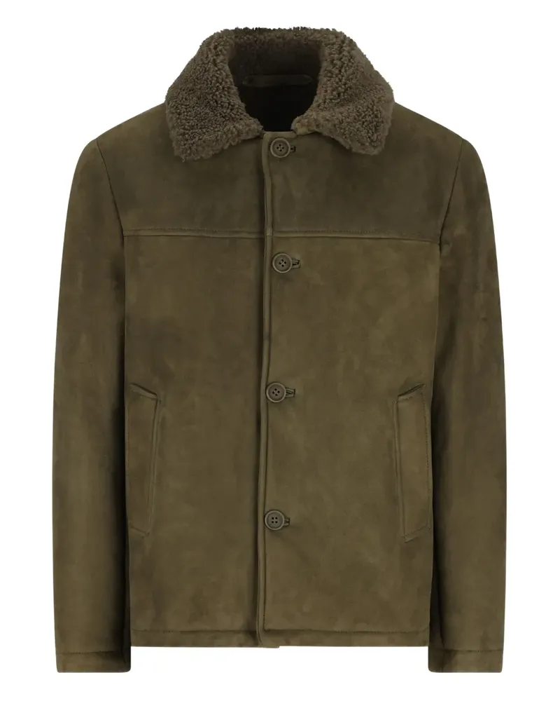 Salvatore Santoro Jacke aus Wildleder mit Knöpfen - Grün Grün