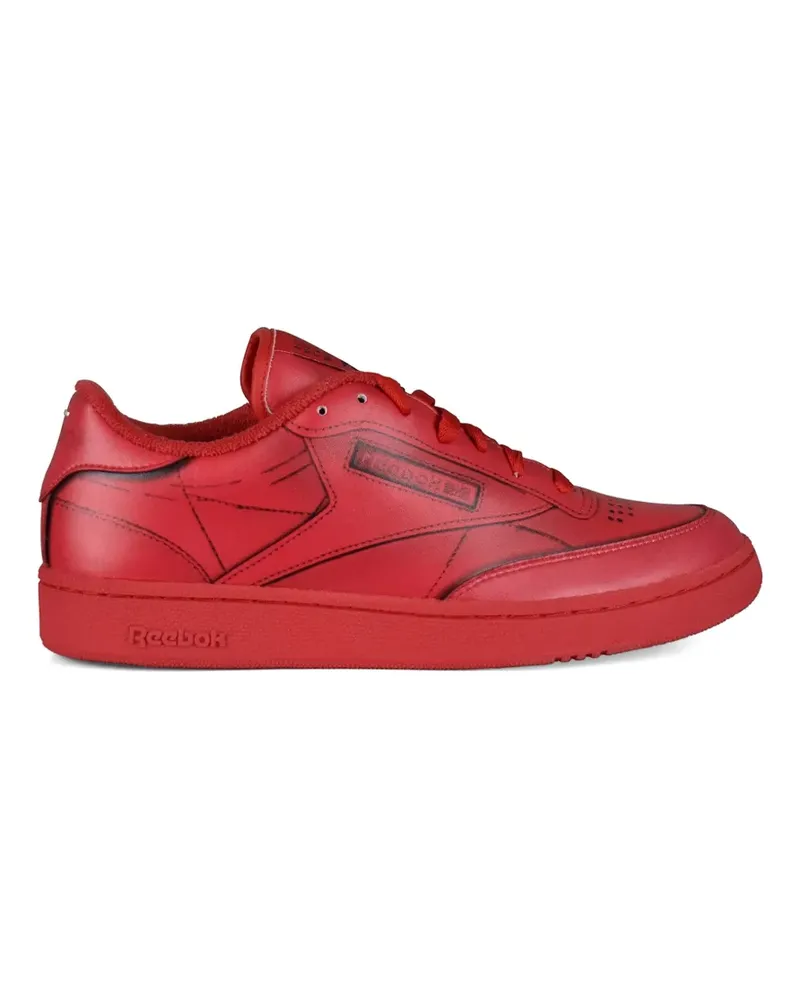 Maison Margiela Project 0 Club C graphic-print sneakers - Rot Rot