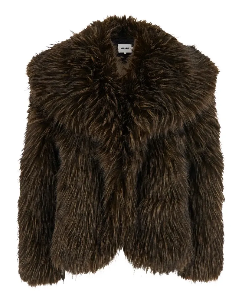 APPARIS Yara faux-fur coat - Braun Braun