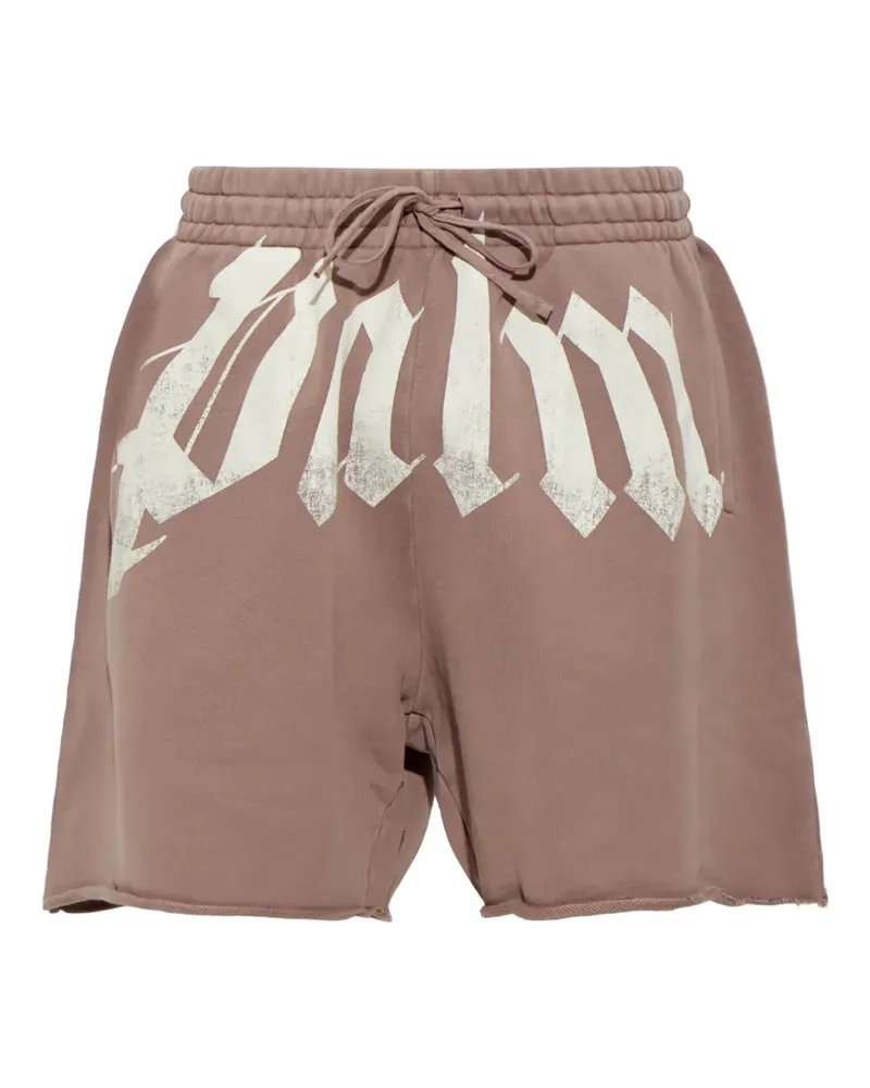 Palm Angels Shorts mit ausgefransten Kanten - Rosa Rosa