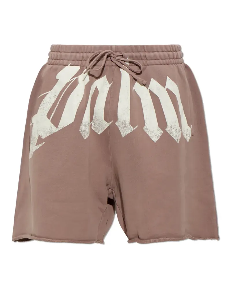 Palm Angels Shorts mit ausgefransten Kanten - Rosa Rosa
