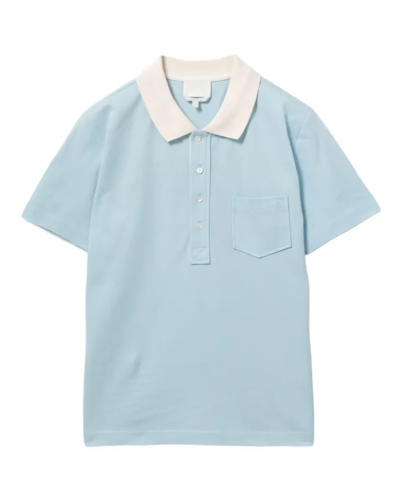 A.P.C. Poloshirt mit kurzer Knopfleiste - Blau Blau