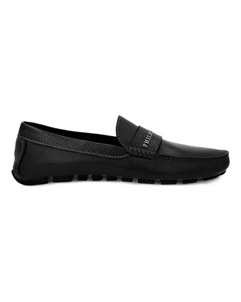 Philipp Plein Loafer mit Logo - Schwarz Schwarz