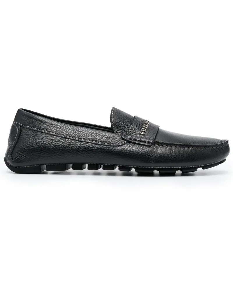 Philipp Plein Loafer mit Logo - Schwarz Schwarz
