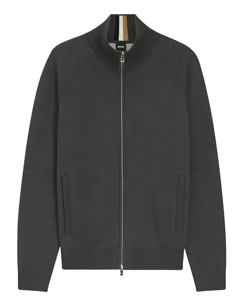 HUGO BOSS zip-up cardigan - Grau Grau