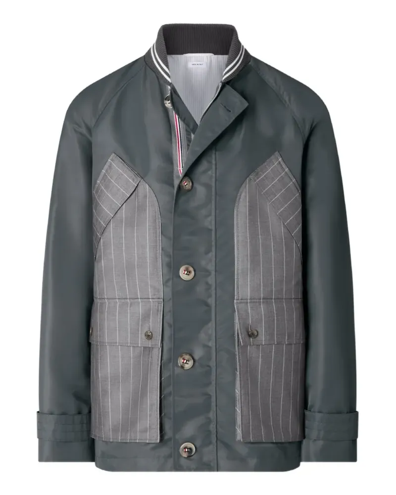 Thom Browne Utility-Jacke mit Nadelstreifen - Grau Grau