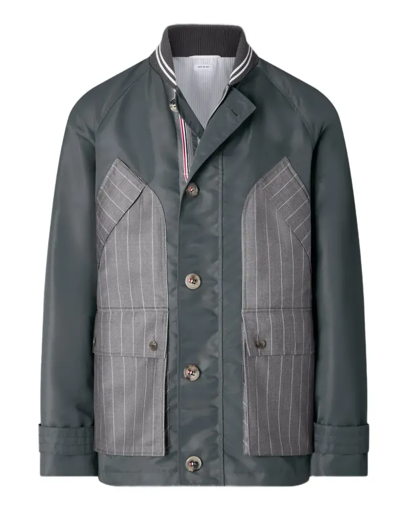 Thom Browne Utility-Jacke mit Nadelstreifen - Grau Grau