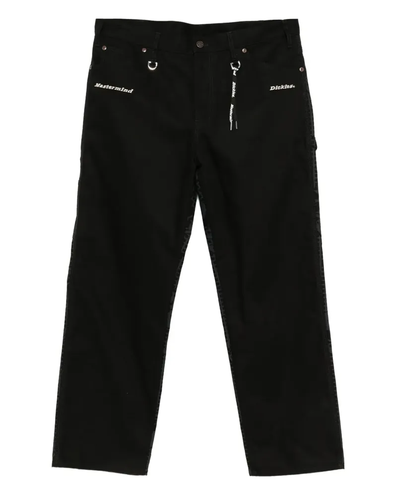 Mastermind Japan x Dickies Hose mit grafischem Print - Schwarz Schwarz