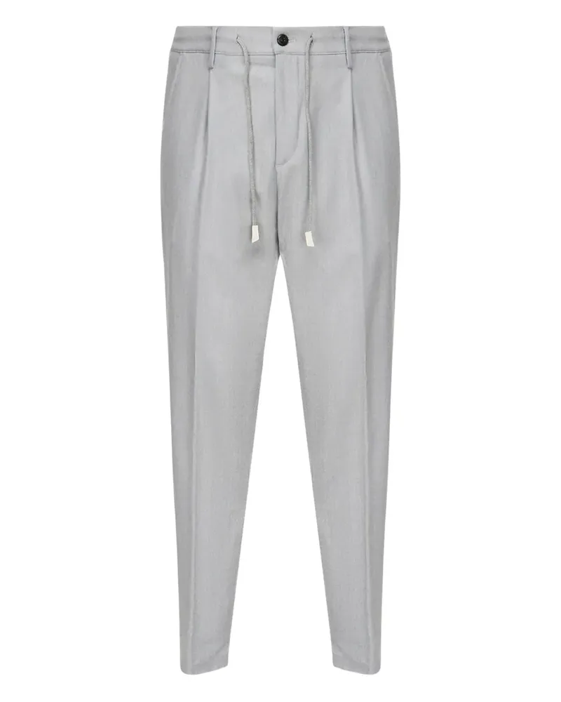 Eleventy Bundfaltenhose mit Kordelzug - Grau Grau