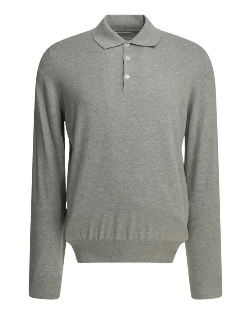 Brunello Cucinelli cotton polo shirt - Grau Grau