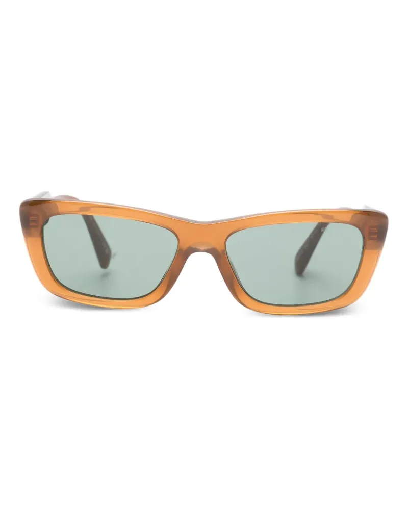 Miu Miu Sonnenbrille mit eckigem Gestell - Braun Braun
