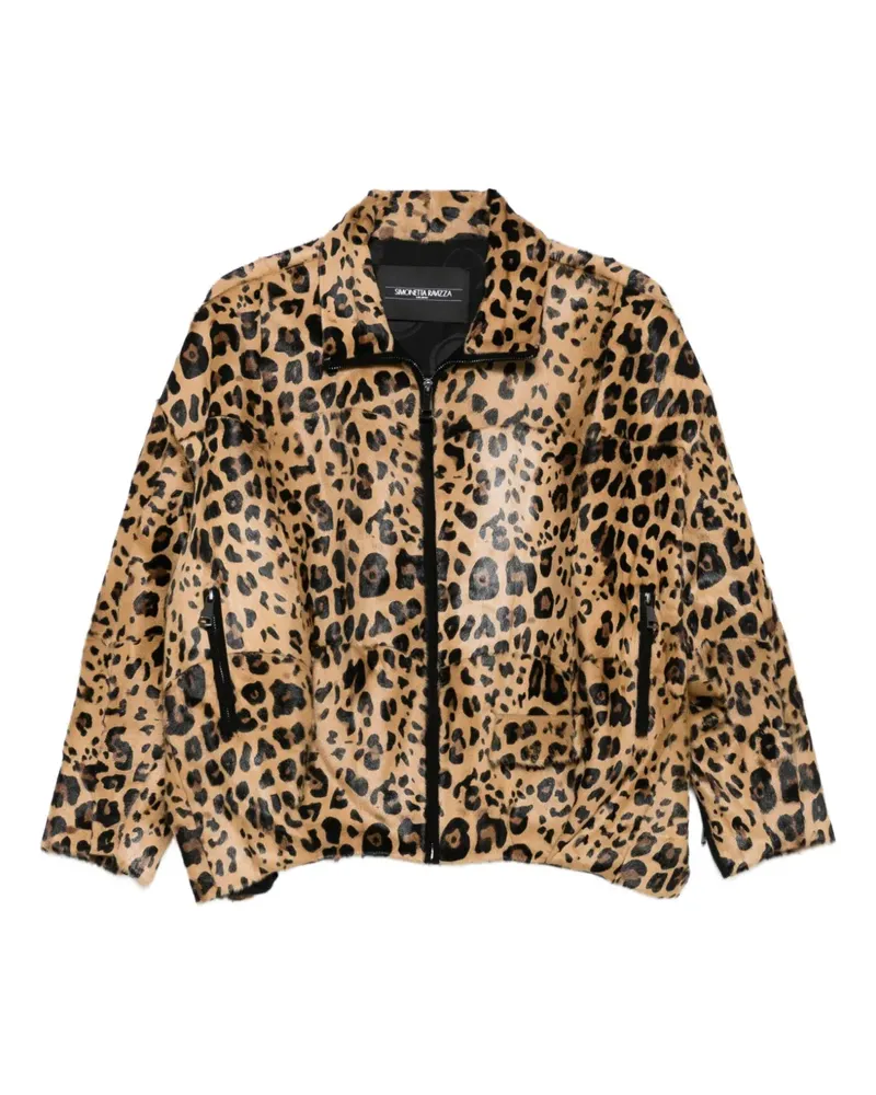 Simonetta Ravizza Jacke mit Leoparden-Print - Braun Braun