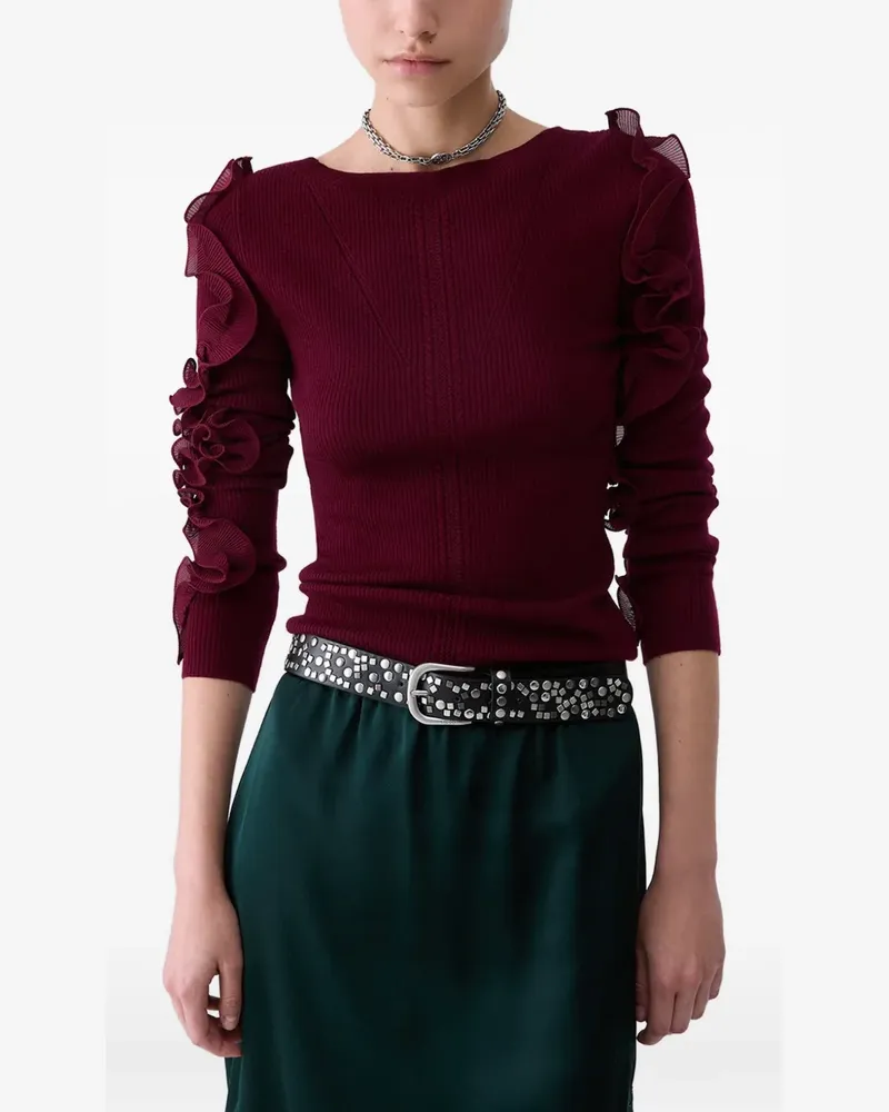 Liu Jo Pullover mit Rüschen - Rot Rot