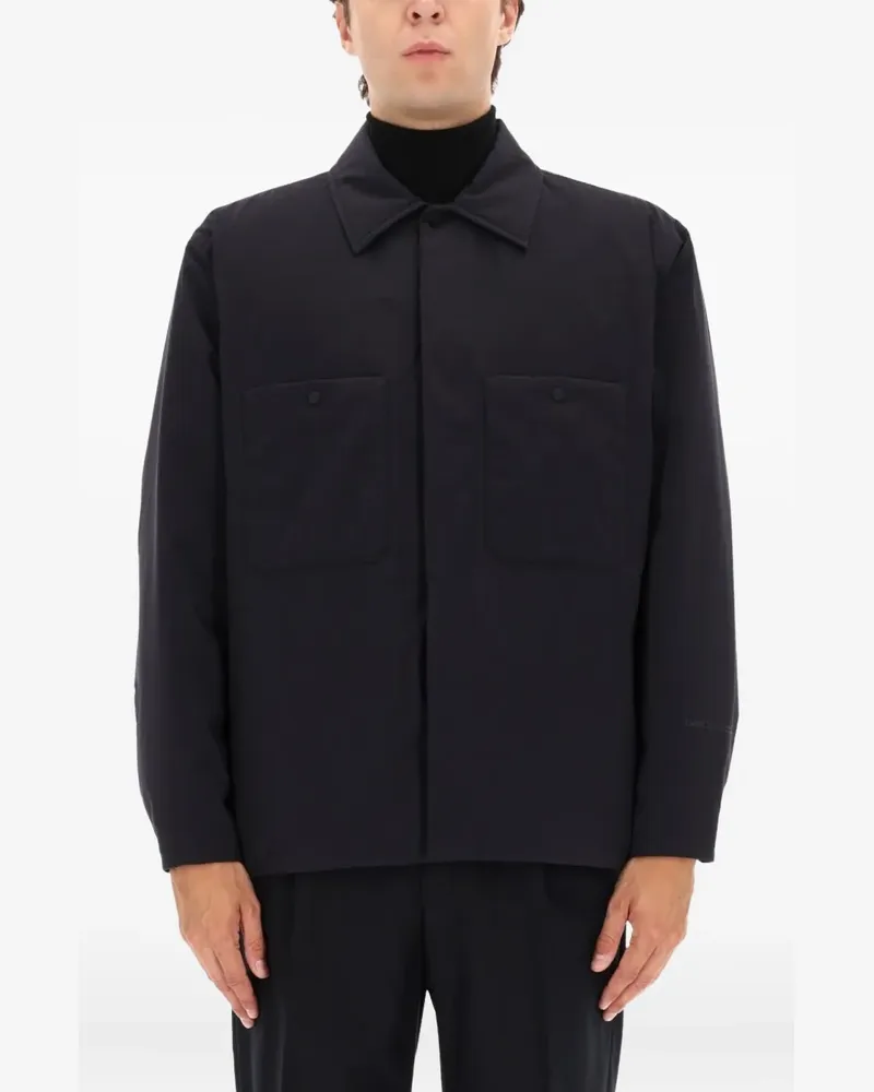 Herno Hemdjacke mit aufgesetzten Taschen - Schwarz Schwarz
