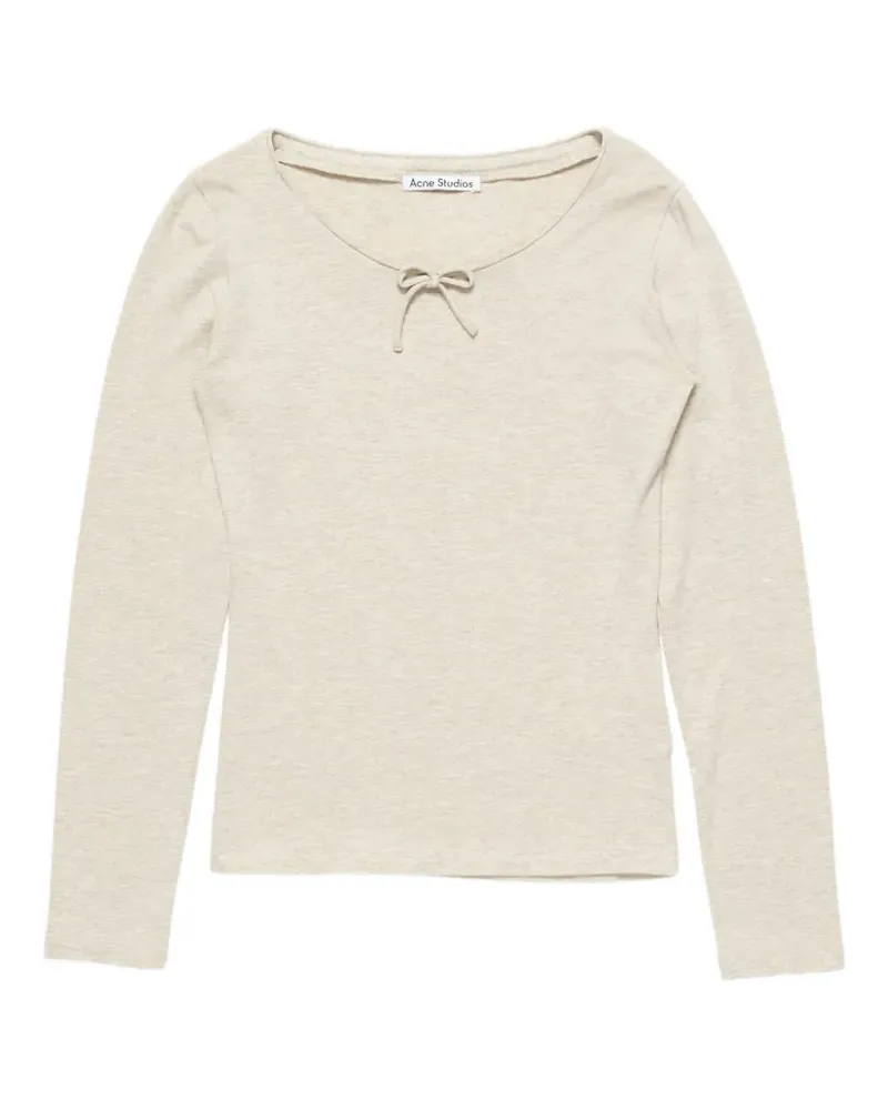 Acne Studios Langarmshirt mit Schleifendetail - Nude Nude
