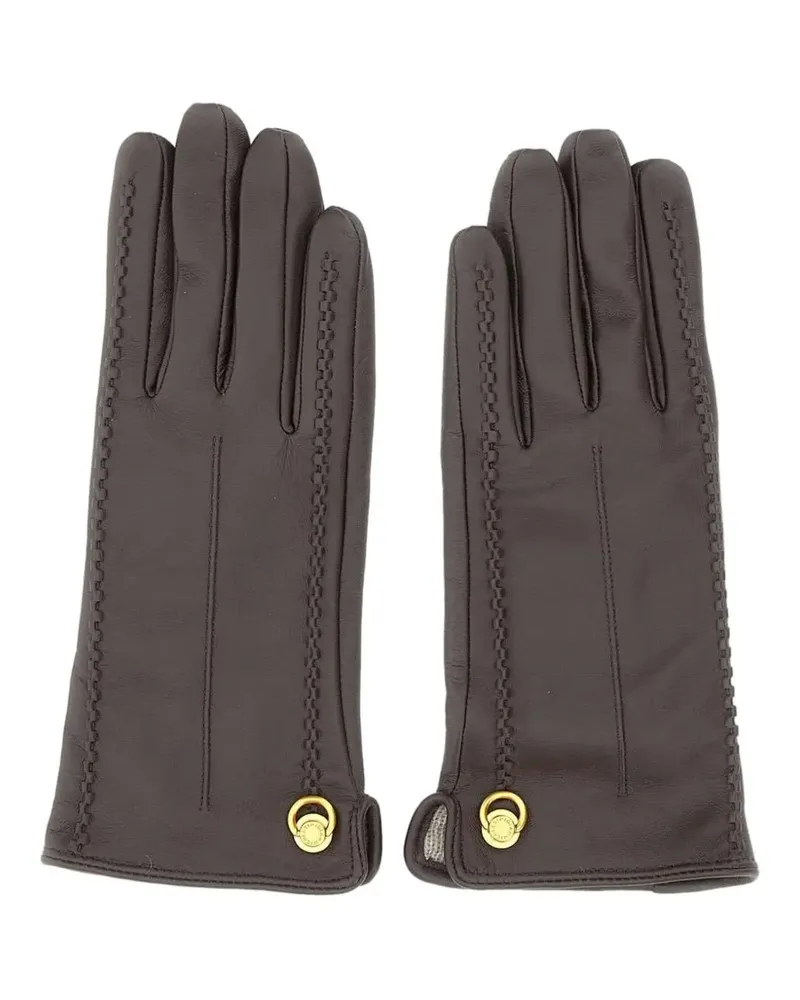 Gianni Chiarini Handschuhe mit Stickerei - Braun Braun