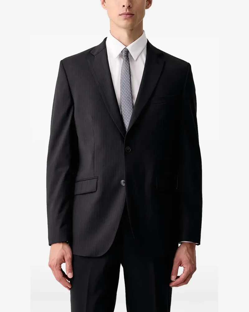 Lindbergh pinstripe-patterned blazer - Blau Blau