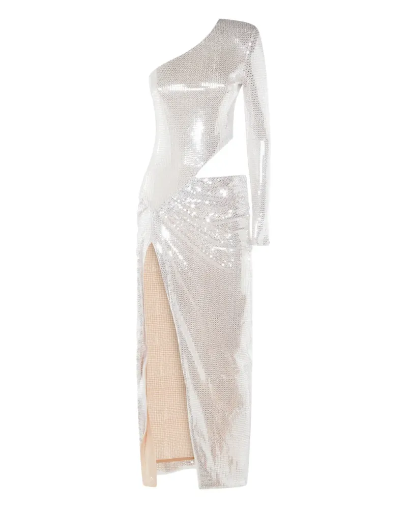 NISSA Einschultriges Midikleid - Silber Silber