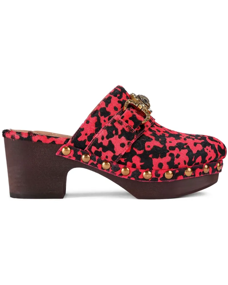 Kurt Geiger Mansion Mules mit Adleranhänger 35mm - Rot Rot