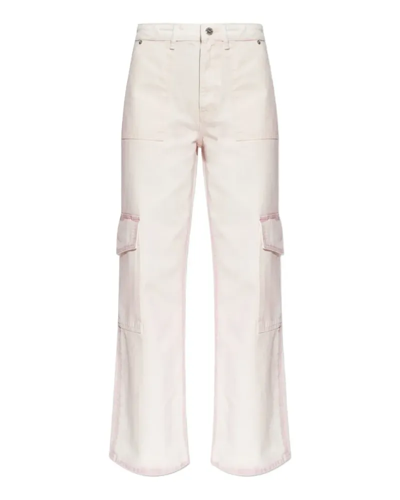 Ganni multi-pocket cargo pants - Rosa Rosa
