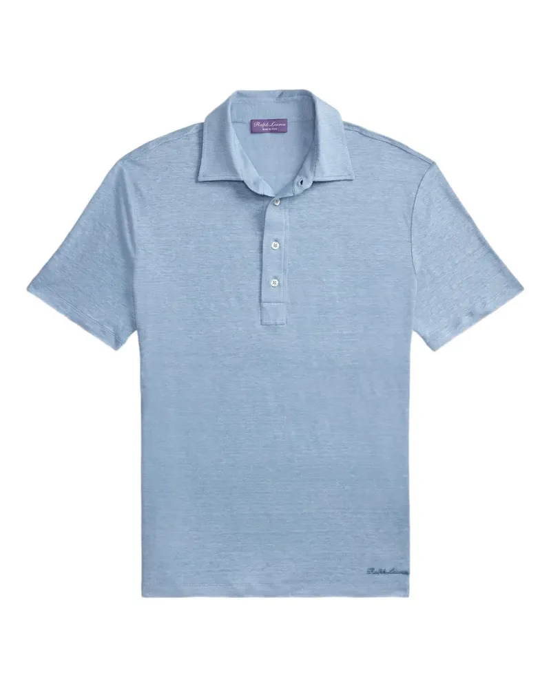 Ralph Lauren Poloshirt aus Leinen-Jersey - Blau Blau