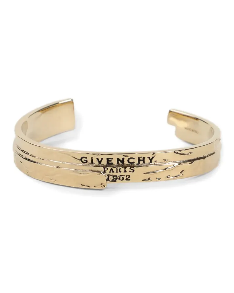 Givenchy logo cuff bracelet - Gold Gold