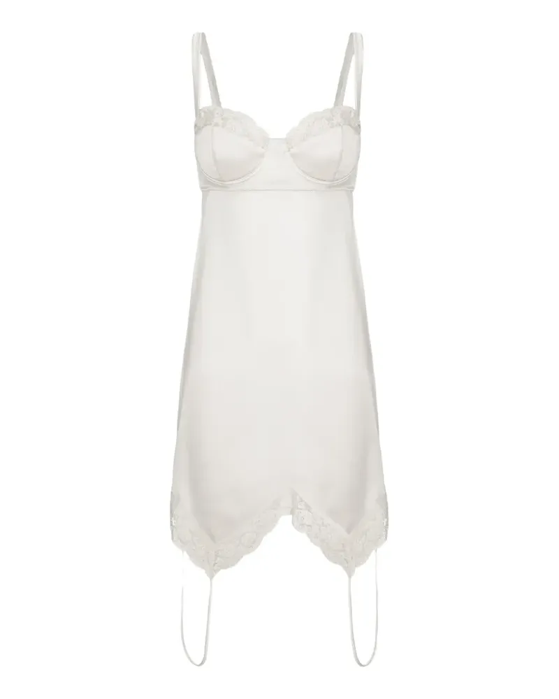 Seen Users Picasso lace-trim top - Weiß Weiß