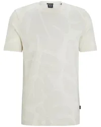 HUGO BOSS T-Shirt mit Jacquardmuster Nude