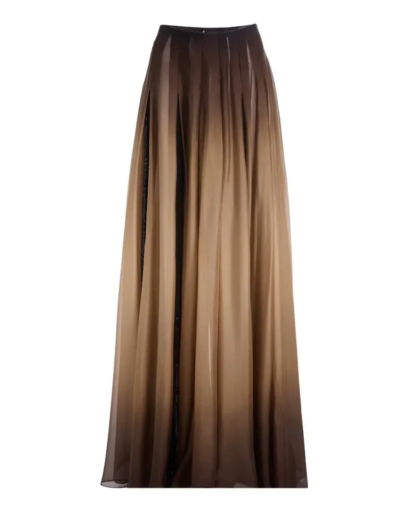 Elie Saab sequin-embellished gradient-effect maxi skirt - Nude Nude