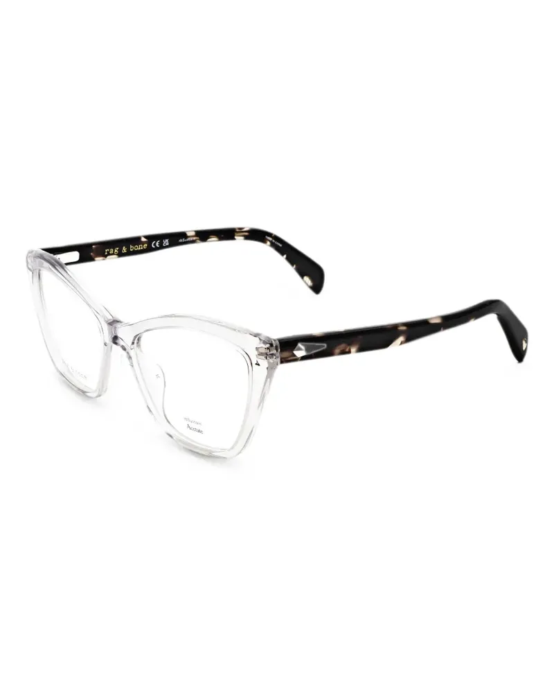 Rag & Bone Brille mit Cat-Eye-Gestell - Schwarz Schwarz