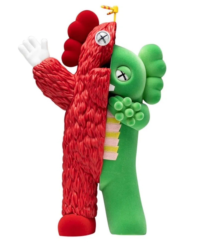 KAWS Kachamukku Figur aus Vinyl - Rot Rot