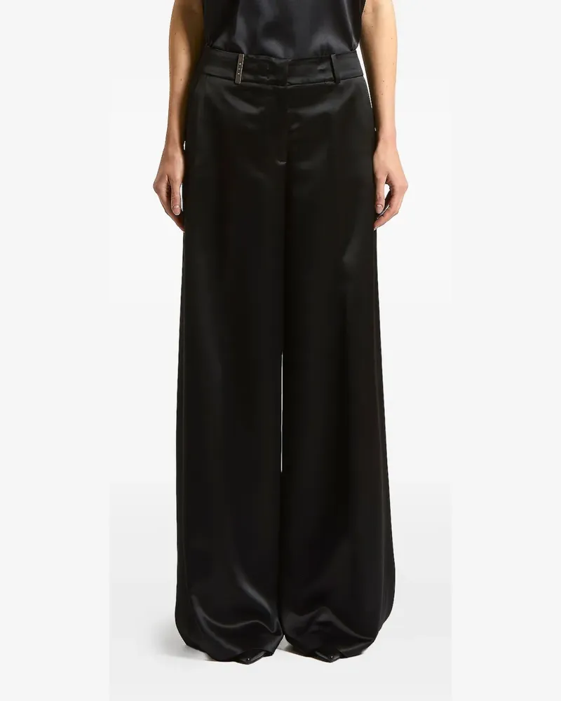 Peserico button-cloure trousers - Schwarz Schwarz