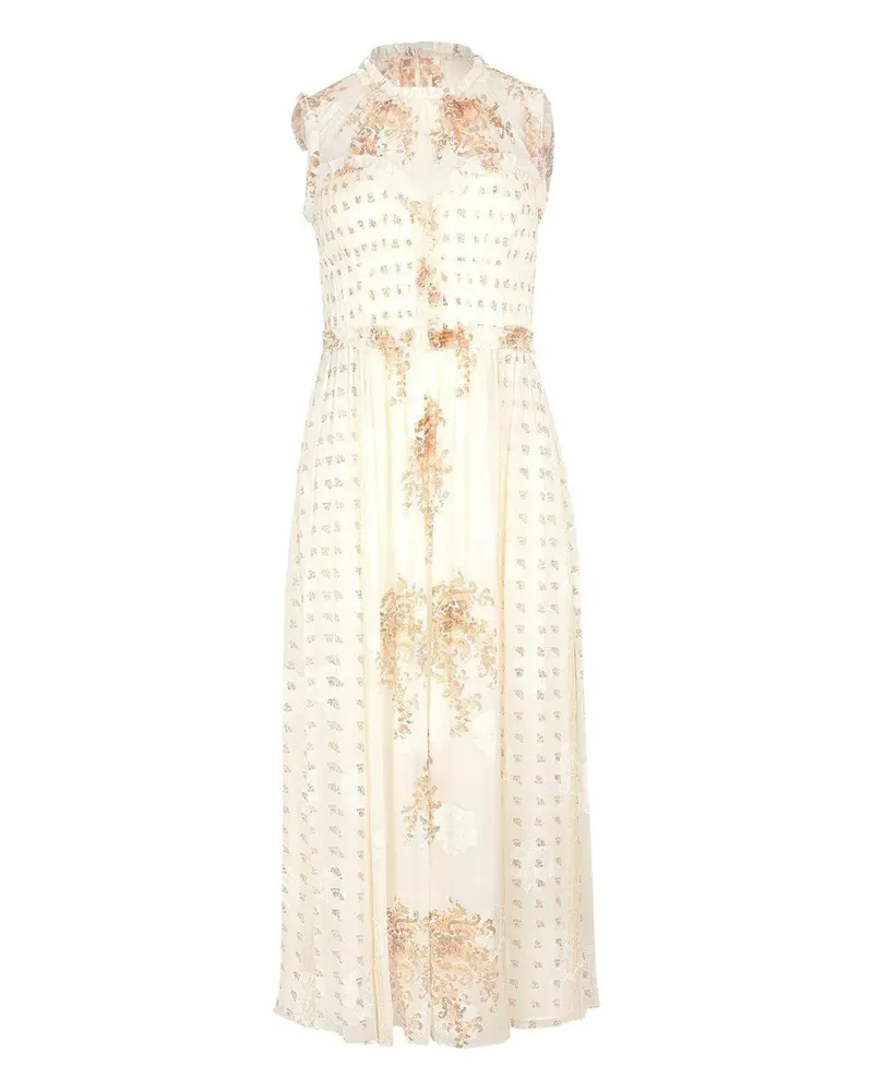 Ulla Johnson Kasia floral-print dress - Nude Nude