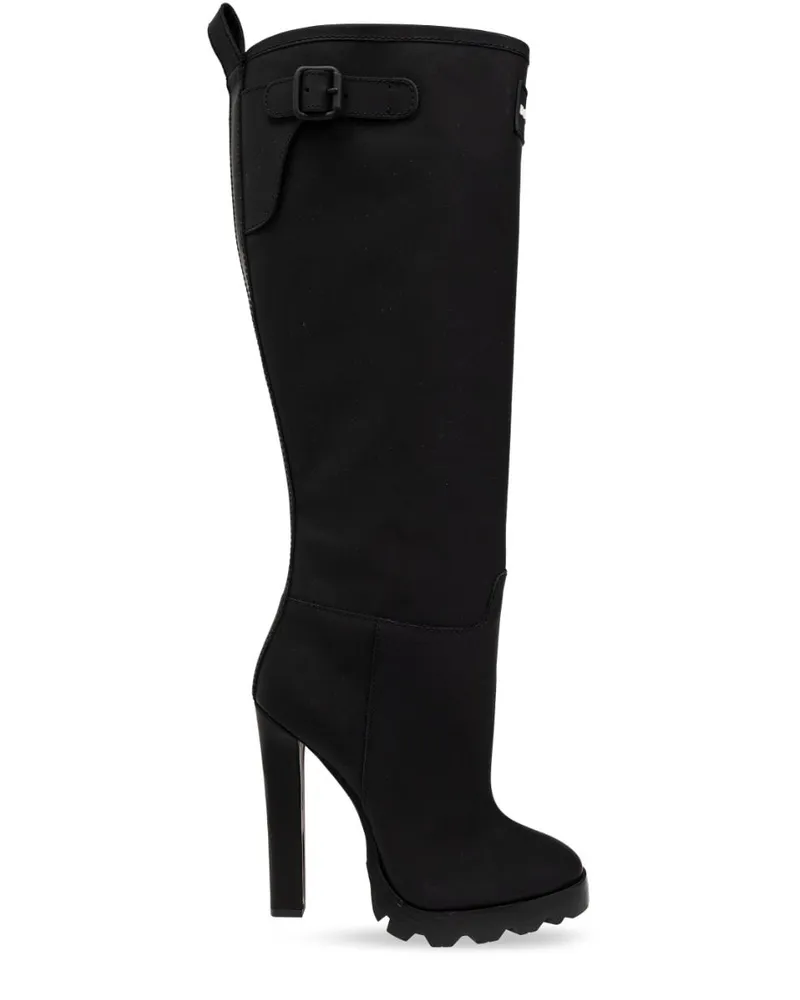 Dsquared2 Stiefel mit Logo-Print 90mm - Schwarz Schwarz