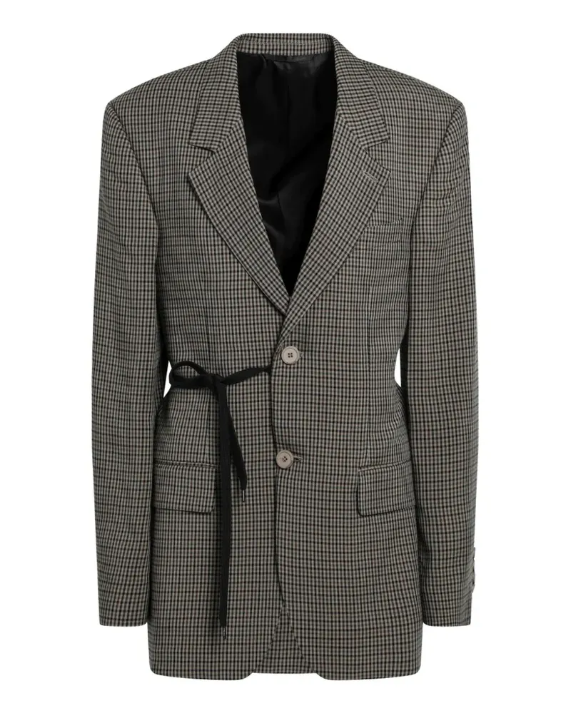 Balenciaga Sakko mit Karomuster - Grau Grau