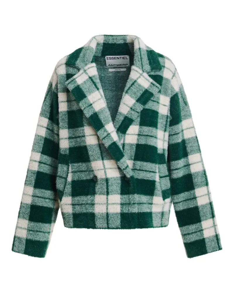 Essentiel Doppelreihiger Cardigan - Grün Grün