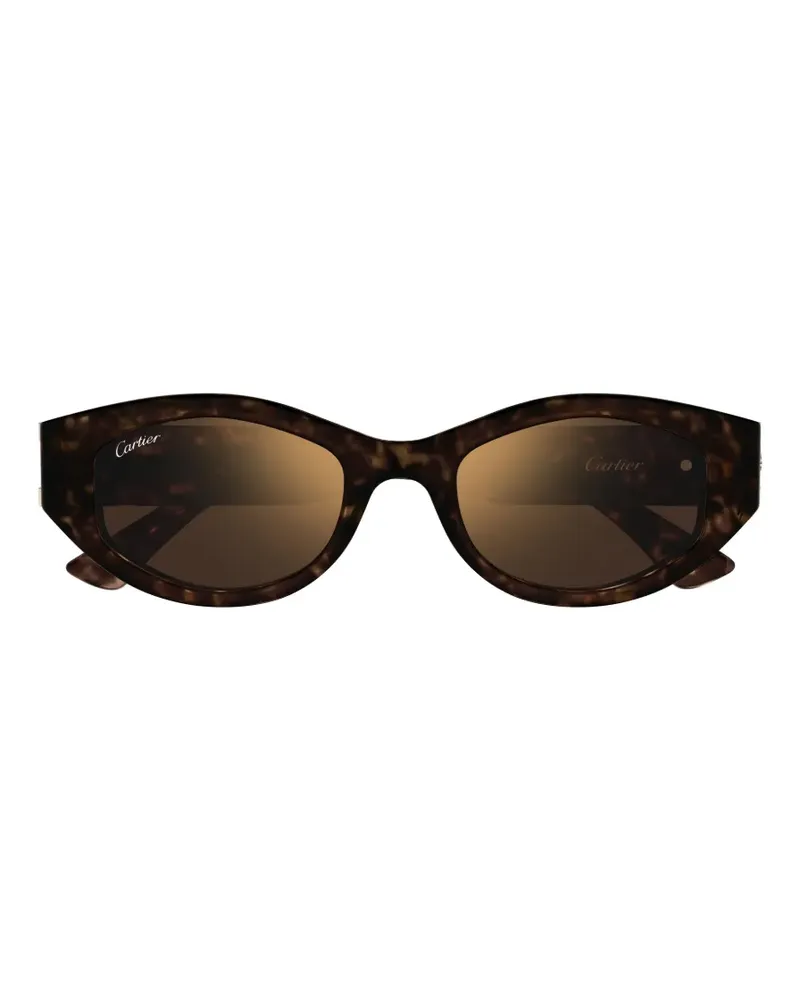 Cartier tortoiseshell-effect sunglasses - Braun Braun
